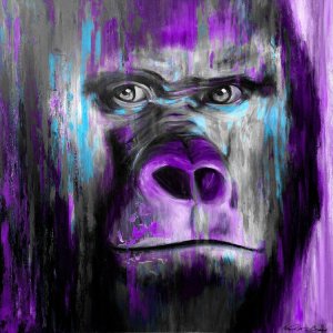 Gorilla in Danger - Purple