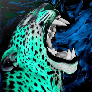 Jaguar in Danger - Turqoise
